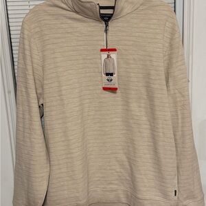 Dockers Men's Beige Zip-Up Sweater